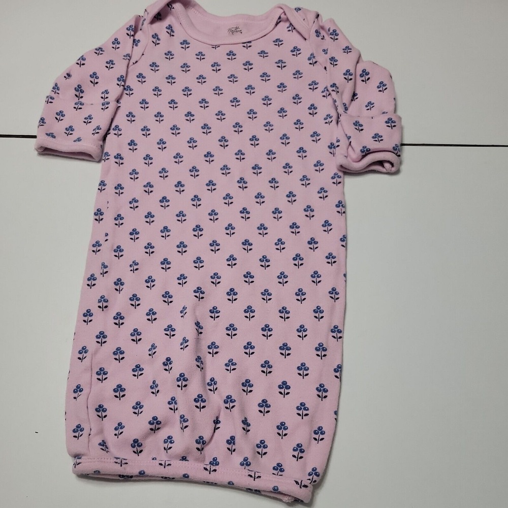 NATURE 0-6 Months Baby Girls Bodysuit Nap Sack Long Sleeve Organic Cotton Floral